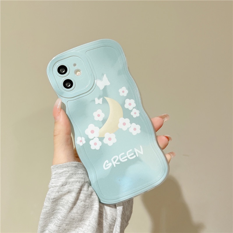 Ốp Điện Thoại Mềm In Hình Hoa / Cún / Mặt Trăng Cho iPhone 6 6s 7 8 Plus X Xs Max XR 13 12 11 Pro Max