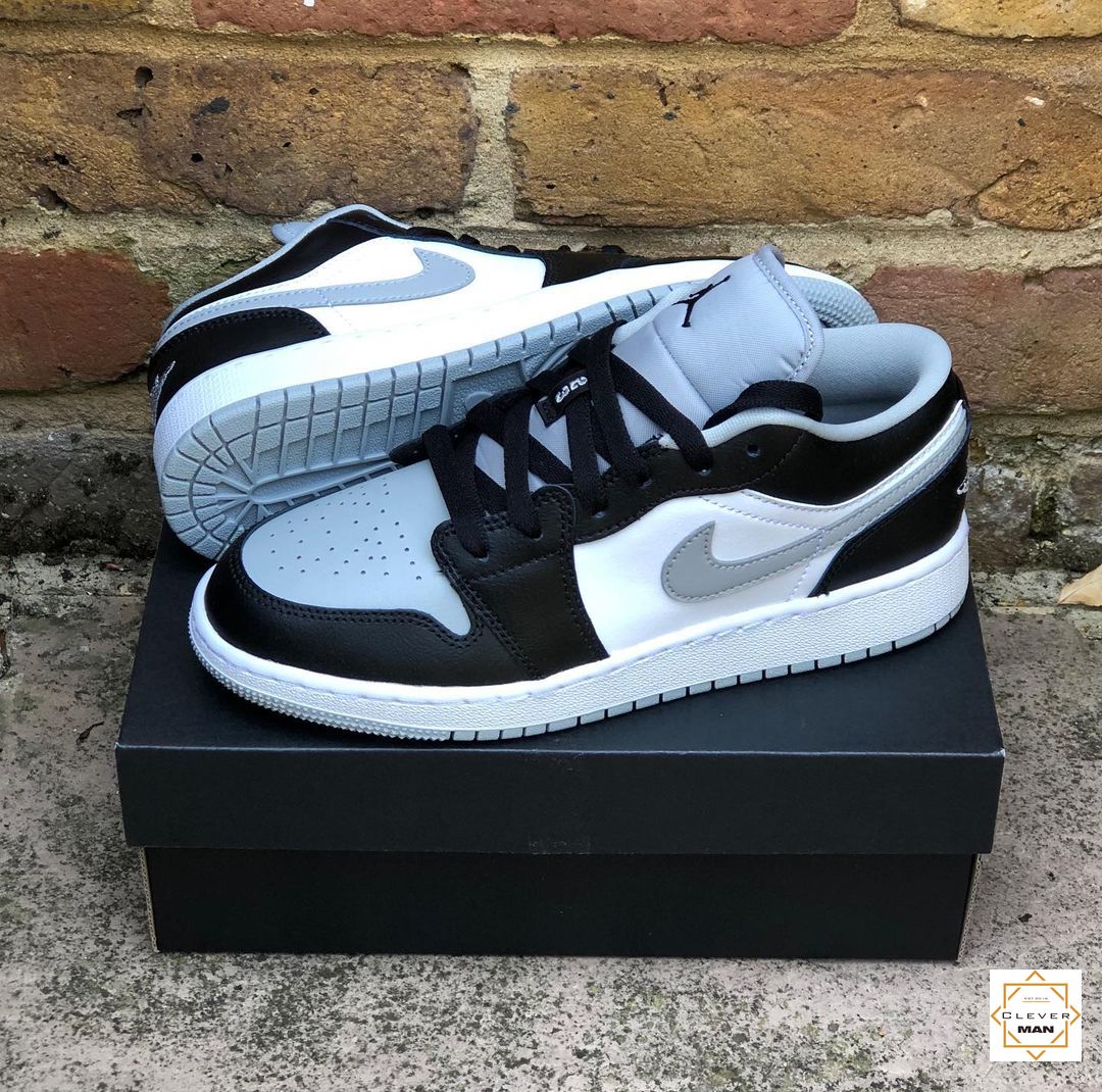 (FREESHIP+QUÀ) Giày thể thao AIR JORDAN 1 Low shadow thấp cổ màu đen xám