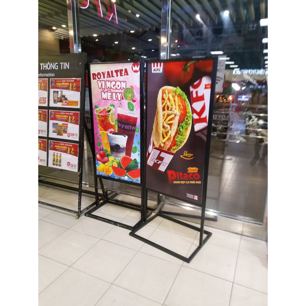 Standee sắt ngoài trời