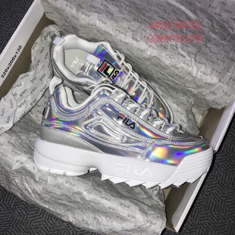 Giày Fila Disruptor silver Kids Trẻ em Authentic 💯%