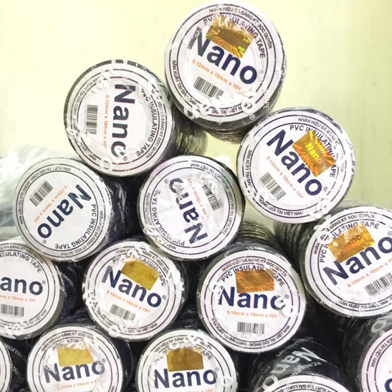 Băng dính điện Nano đen để bọc cách điện cho các chi tiết điện tử, dây điện, lõi điện và các ứng dụng khác