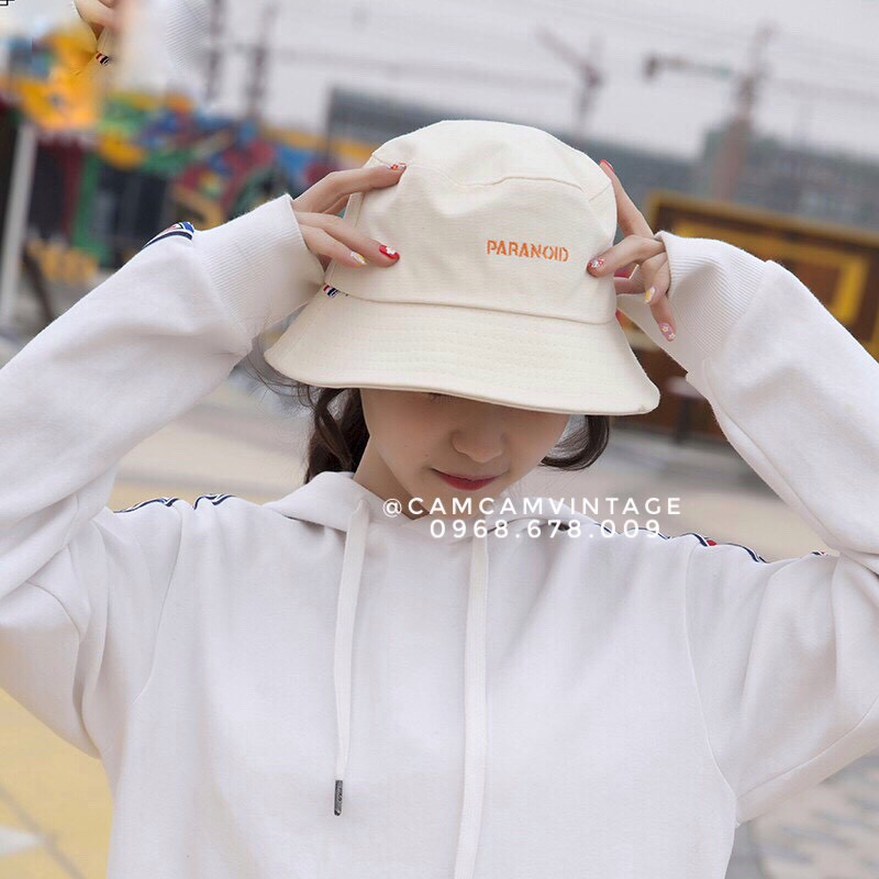 MŨ BUCKET NAM NỮ NÓN ULZZANG NÓN BUCKET KEM VINTAGE VÀNH RỘNG BA MÀU