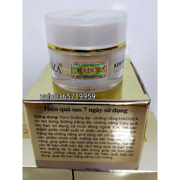 kem HADOZA kem dưỡng trắng da chống nắng hộp (10g)