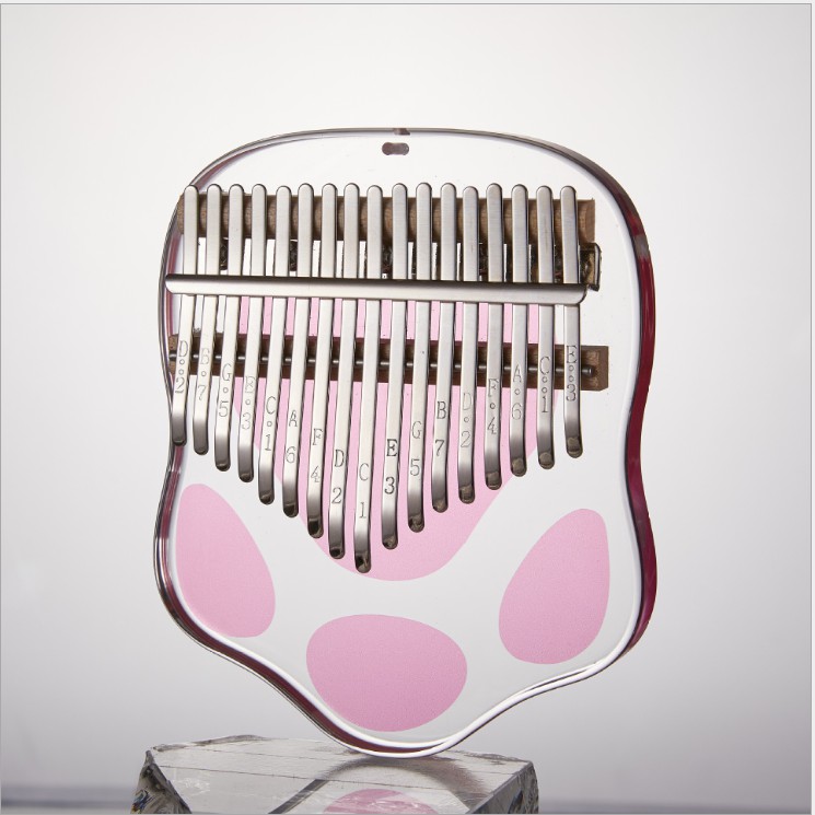 Đàn kalimba trong suốt Tonic 17 phím VHB-00515 Mẫu mới âm vang bao gồm đủ phụ kiện