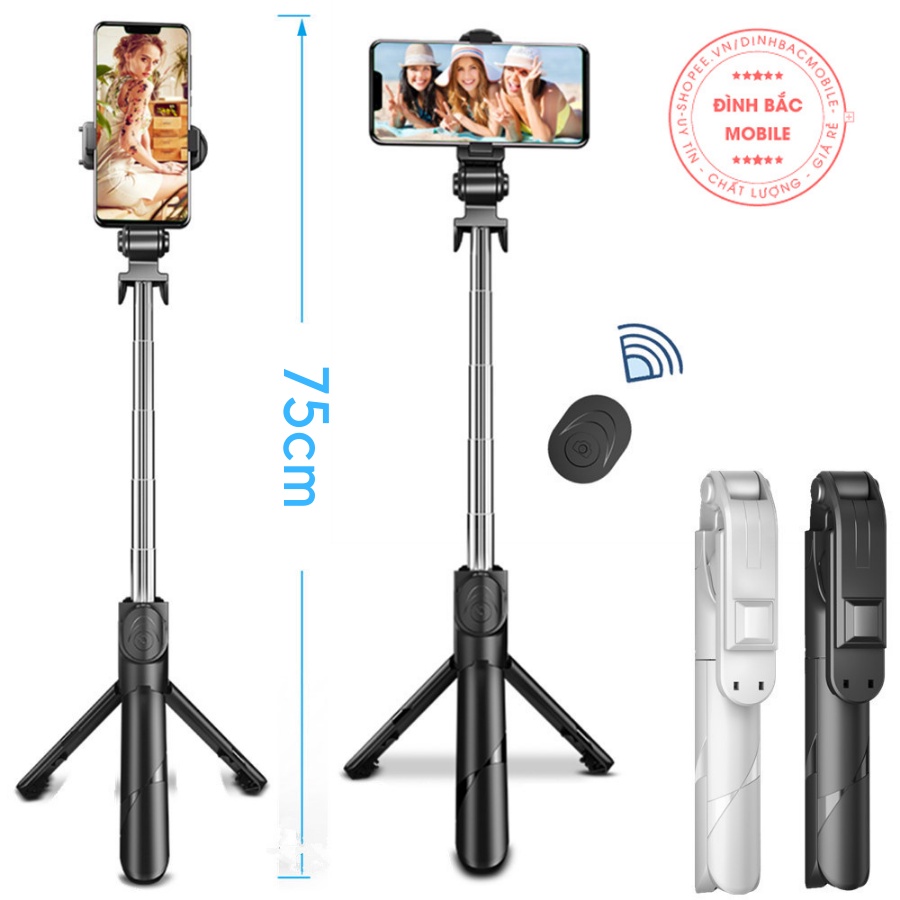 Gậy chụp ảnh tự sướng XT02 3in1 có bluetooth 3 chân đa năng chụp hình selfie giá đỡ điện thoại livestream