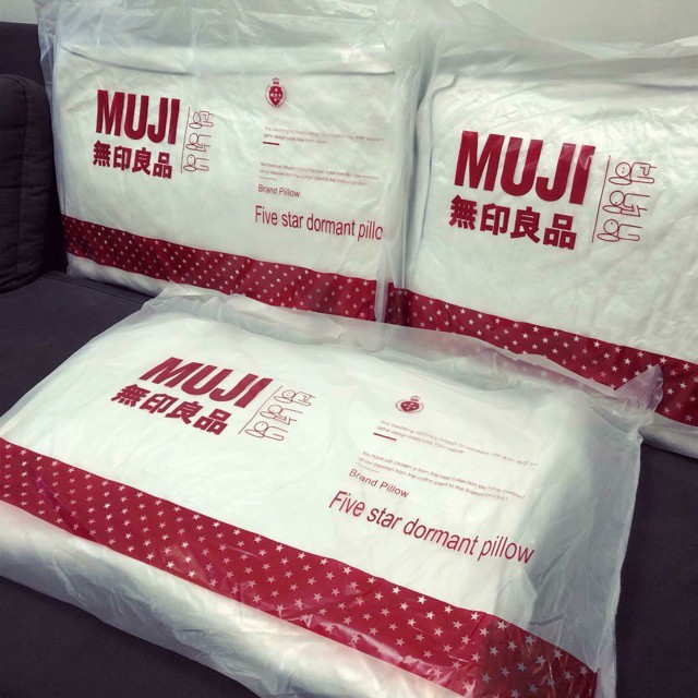 Gối ép hơi Muji xuất Nhật cao cấp