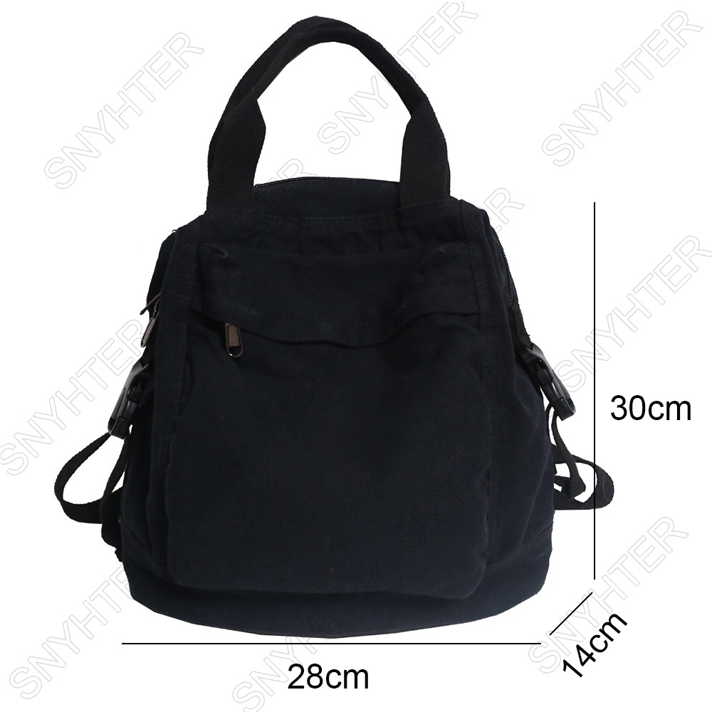 Ba Lô Vải Canvas Phong Cách Harajuku Dễ Thương Thời Trang Cho Nữ
