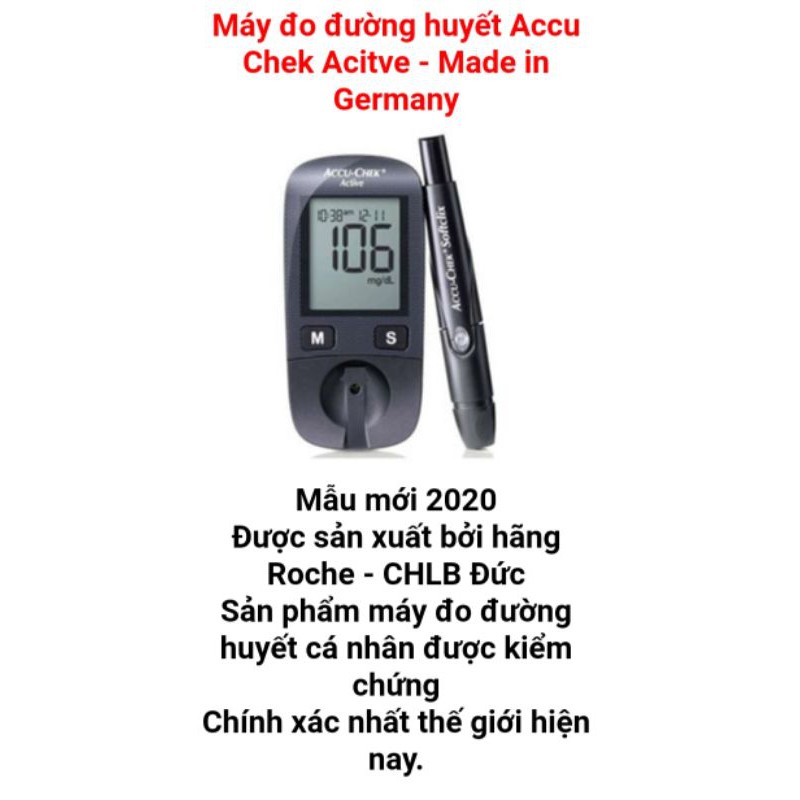 Máy đo đường huyết Accu-Chek Active chính hãng 100%