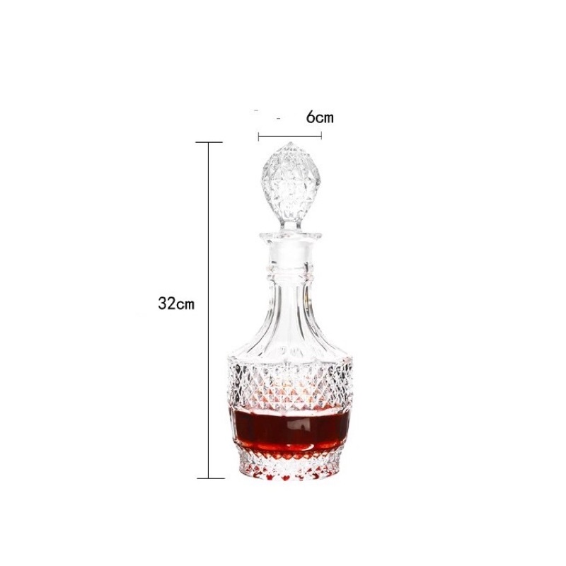Bình, Chai Đựng Rượu Thuỷ Tinh Đẹp Cao Cấp 850ml. Mẫu số 8