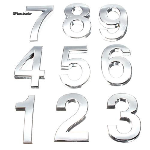 Bảng số gắn cửa từ 0-9 theo phong cách hiện đại cảnh sát