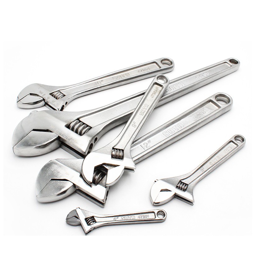 Mỏ lết 4,6,8,10,12" Sata 47201 47202 47203 47204 47205