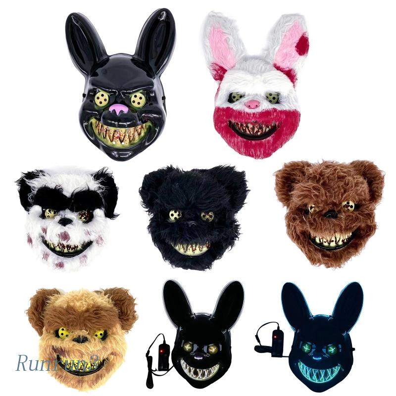 Mặt Nạ Thỏ Có Đèn LED Hóa Trang Halloween