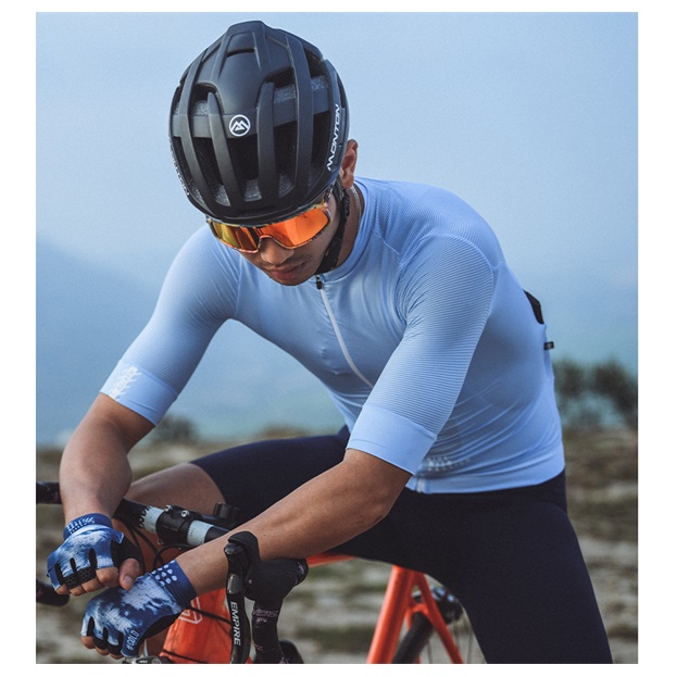 Áo đạp xe Monton ngắn tay Traveler Max - LightBlue