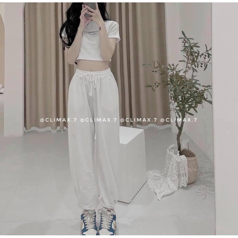 Sét quần bom + áo crt chữ nhỏ TTN588