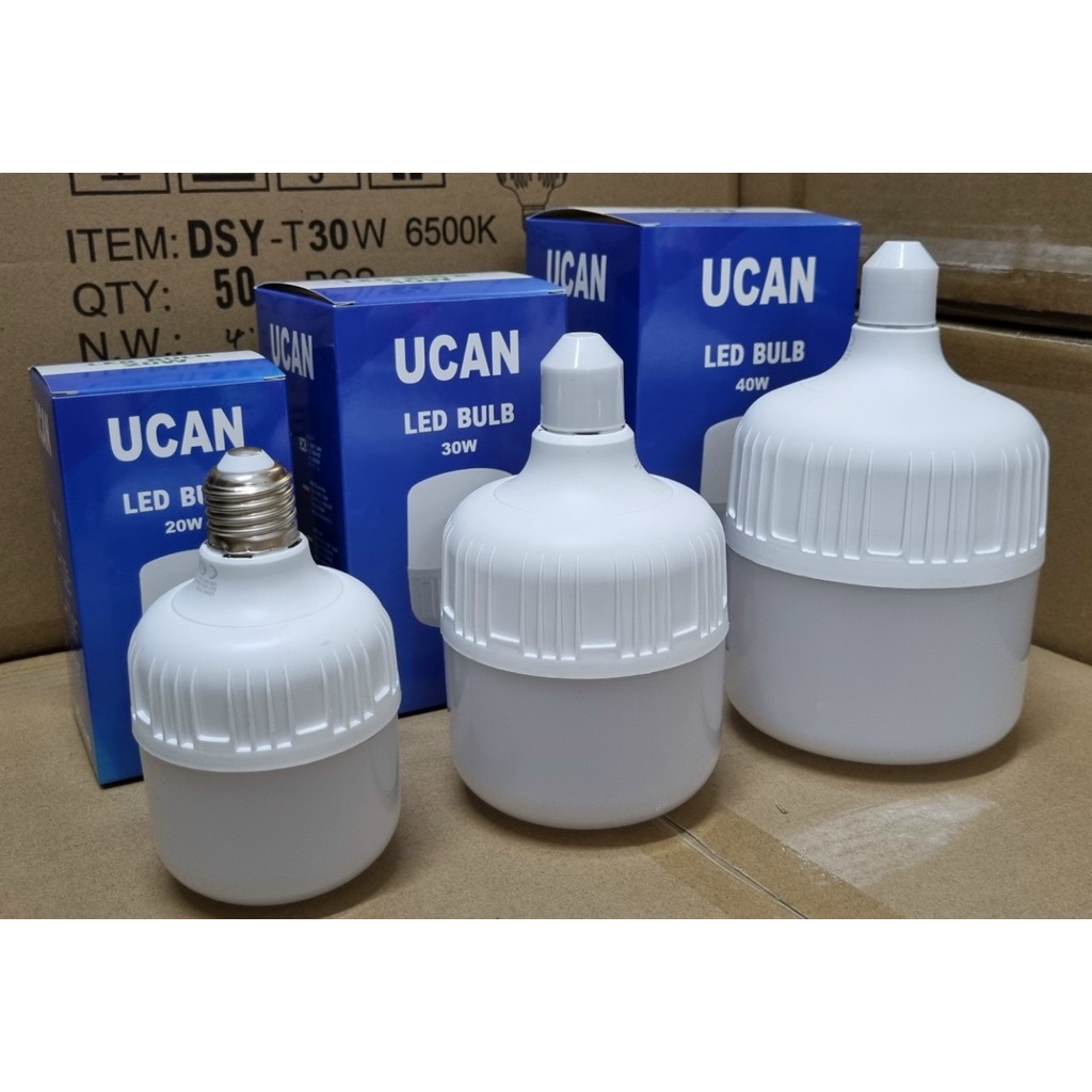 Bóng đèn led trụ tròn UCAN 10W 15W 20W 30W 40W sáng trắng