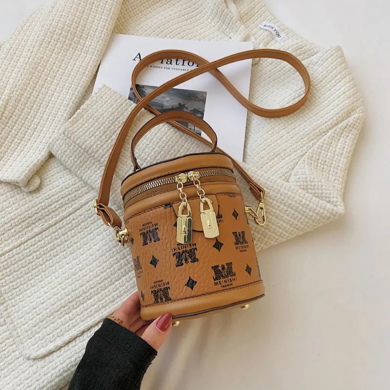 Túi xách nữ mini, túi đeo chéo túi hộp , túi tròn trống