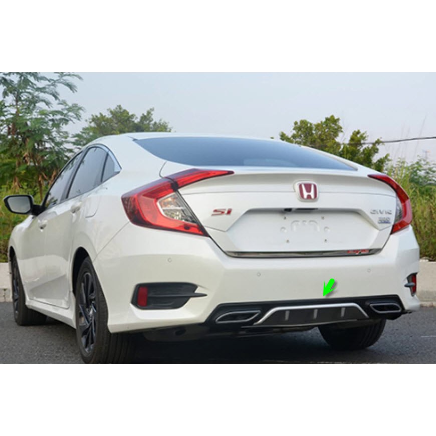 Líp chia pô Honda Civic 2017, 2018, 2019, 2020, 2021 kiểu Mer hàng đẹp