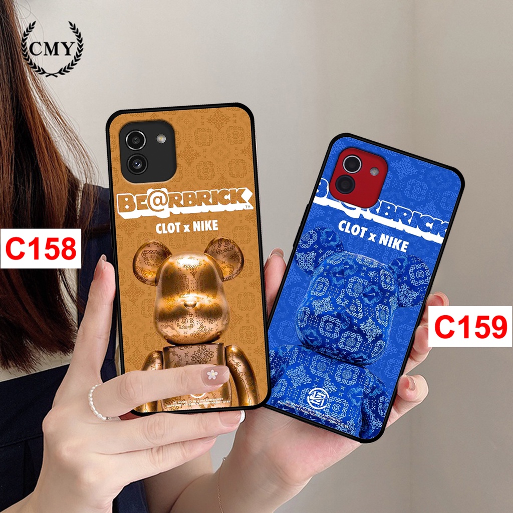 Ốp lưng Samsung A03 in hình gấu bearbrick thời trang. ốp samsung A03 rẻ bền đẹp.