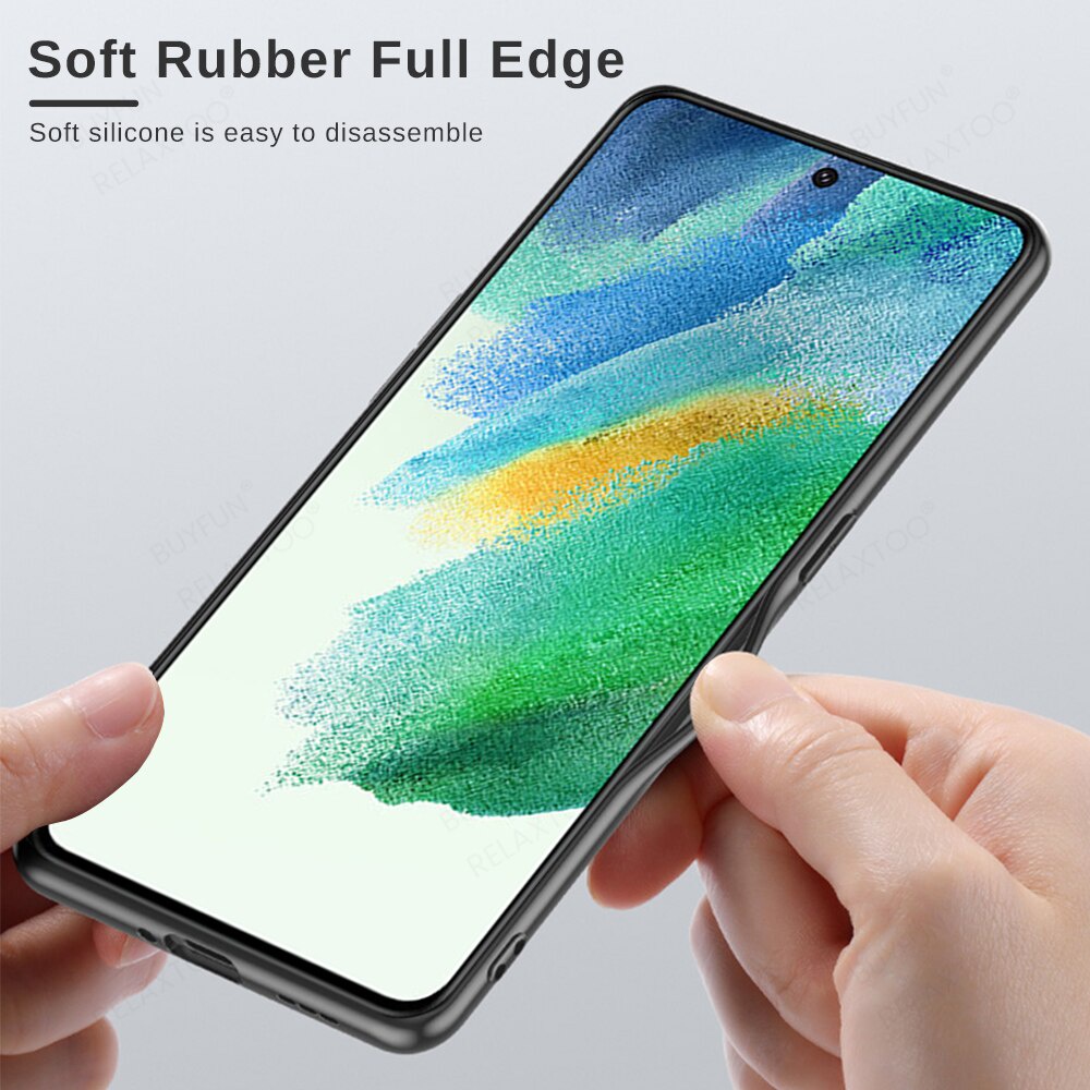 Leather Protective Case For Samsung Galaxy S21 S20 FE Shockproof Soft Cover Sumsung S21FE S20FE S 21 20 FE SansungS21FE Fundas