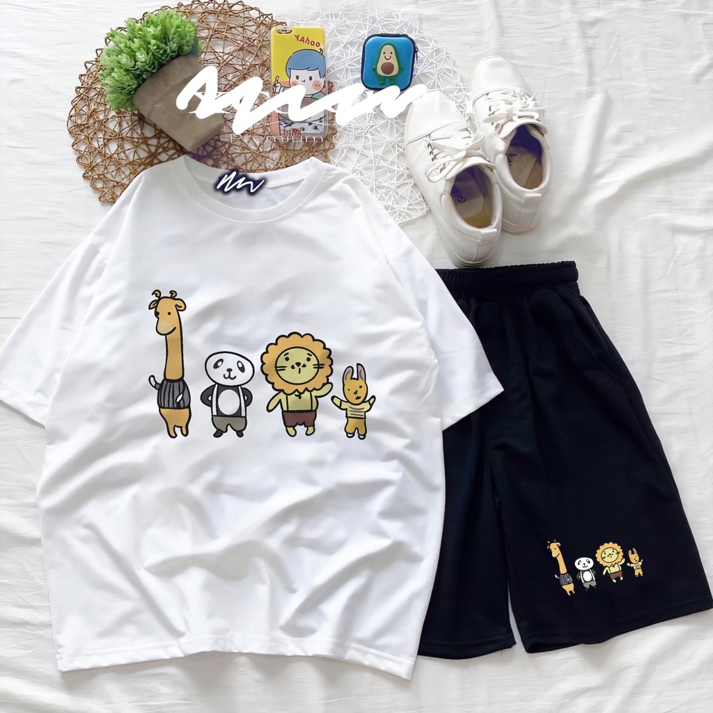 Đồ Bộ Hoạt Hình Unisex KHUNG LONG – Aossi , Set Cartoon, Freesize, Thun Cotton, Nam Nữ Đều Mặc Được