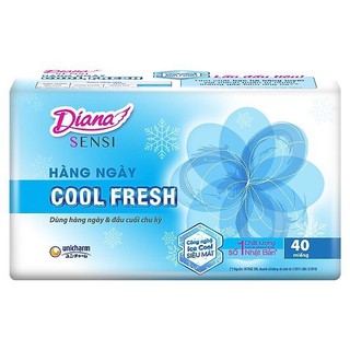 [GÓI 40 MIẾNG] Băng vệ sinh Diana hàng ngày Sensi Cool Fresh 1 gói 40 miếng/gói