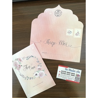 Thiệp cưới đẹp - xinh - có phong bì đựng thiệp