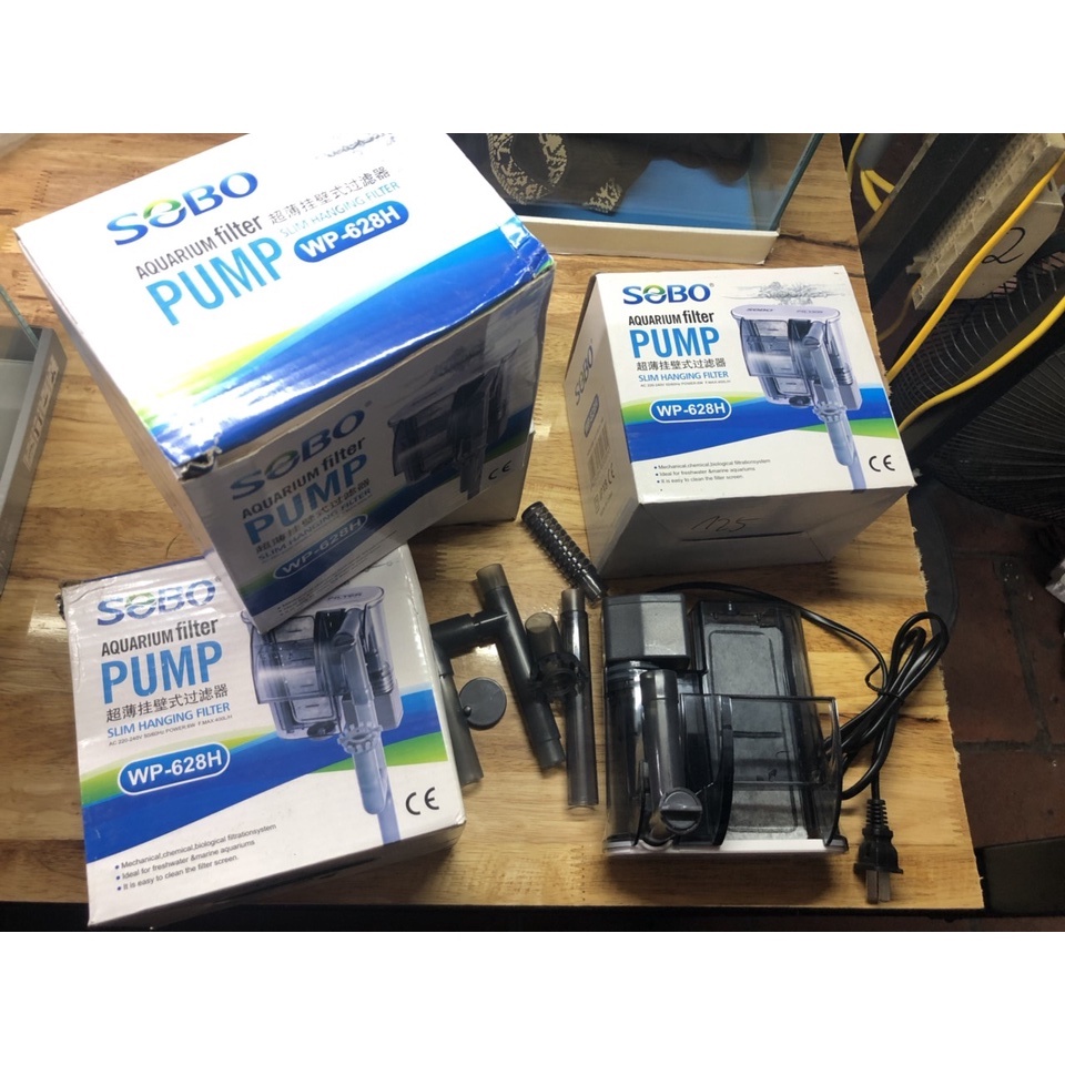 Máy lọc thác treo Sobo WP-628H bể cá Huệ Béo
