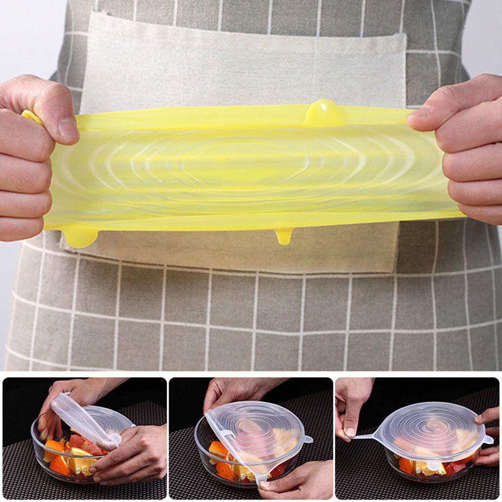 CONOPERY Bộ 6 Nắp Đậy Tô Chén Bảo Quản Thực Phẩm Tươi Mới