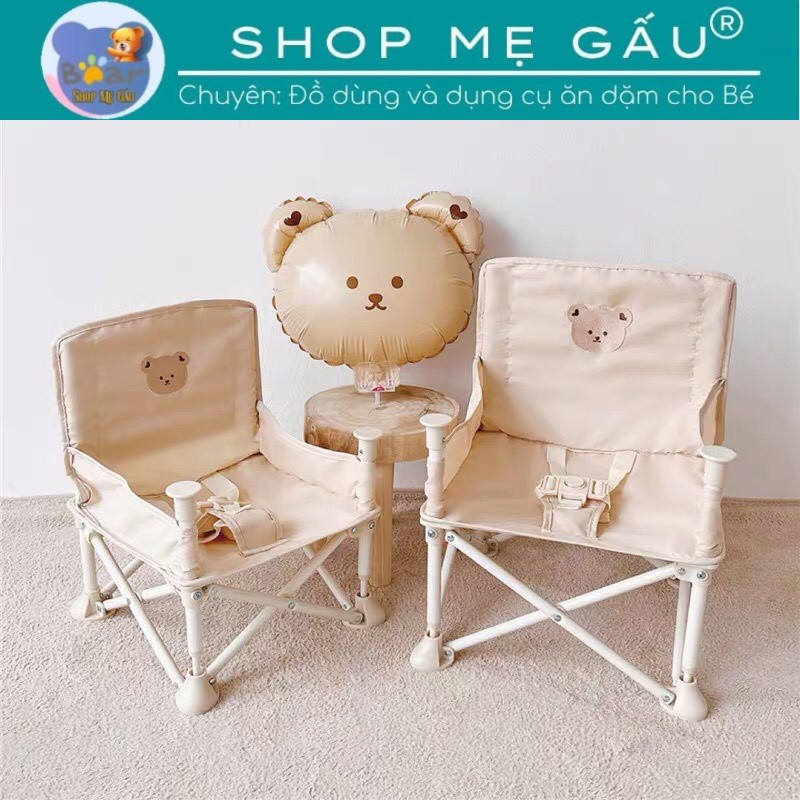 Ghế Ăn Dặm Gấp Gọn HOO BOOSTER Kiểu Dáng Hàn Quốc Siêu Nhẹ Cho Bé, Ghế Ăn Dặm Du Lịch