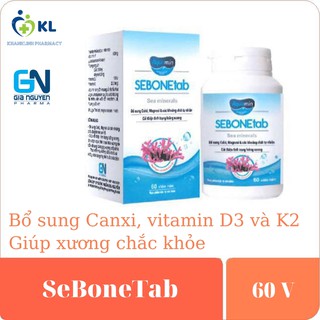 SeBoneTab-Bổ sung canxi từ tảo biển, Hỗ trợ cải thiện tình trạng loãng xương, làm chậm quá trình thoái hóa xương