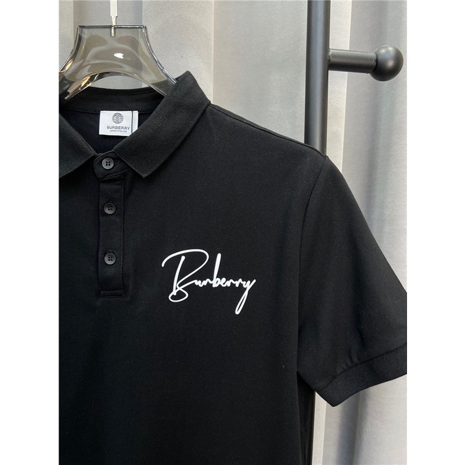 Áo Thun POLO cotton In Chữ Burberr 2022 Size S-4XL