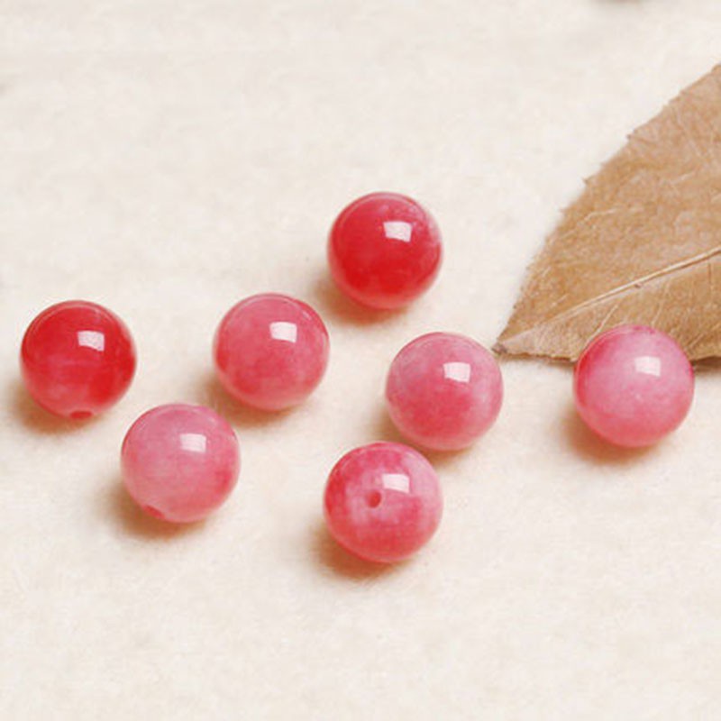 Hạt Đá Thạch Anh Đỏ Tự Nhiên 4A