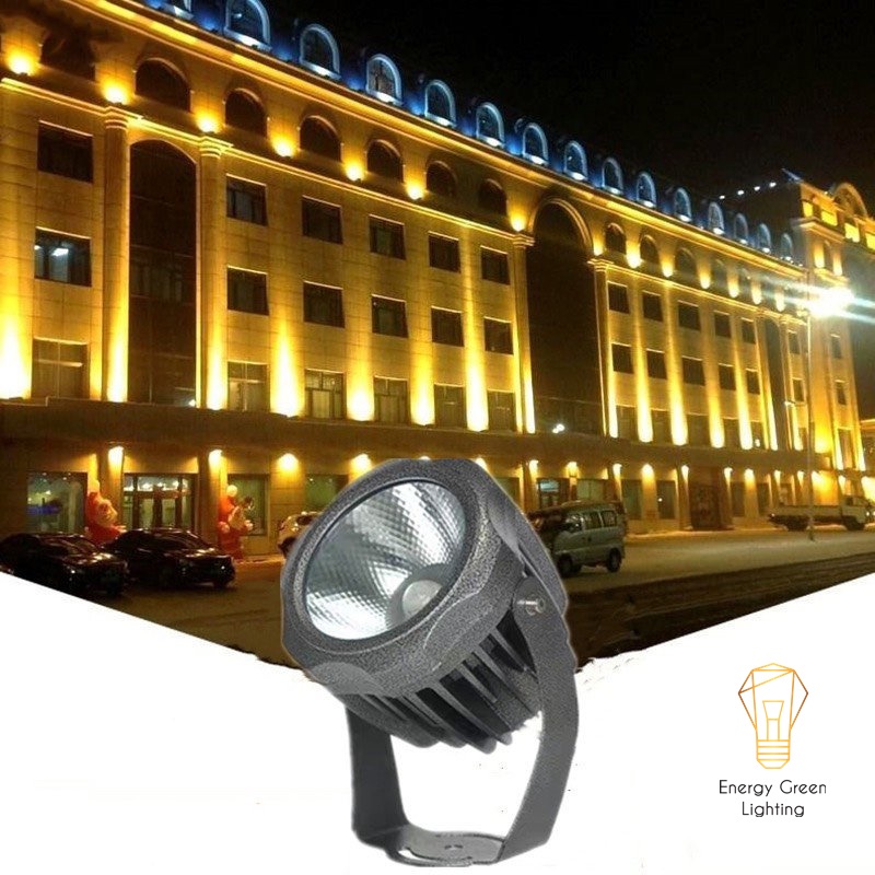 Đèn Rọi Cột,Rọi Cây,Rọi Tường Energy Green Lighting YGS005 - Chiếu Điểm Ngoài Trời - Công Suất 10w - Ánh Sáng Trắng,Vàng