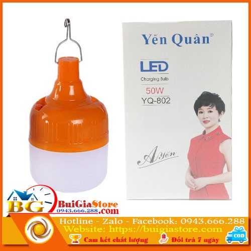 Bóng đèn sạc Yến Quân 50W YQ-802 3 chế độ sáng