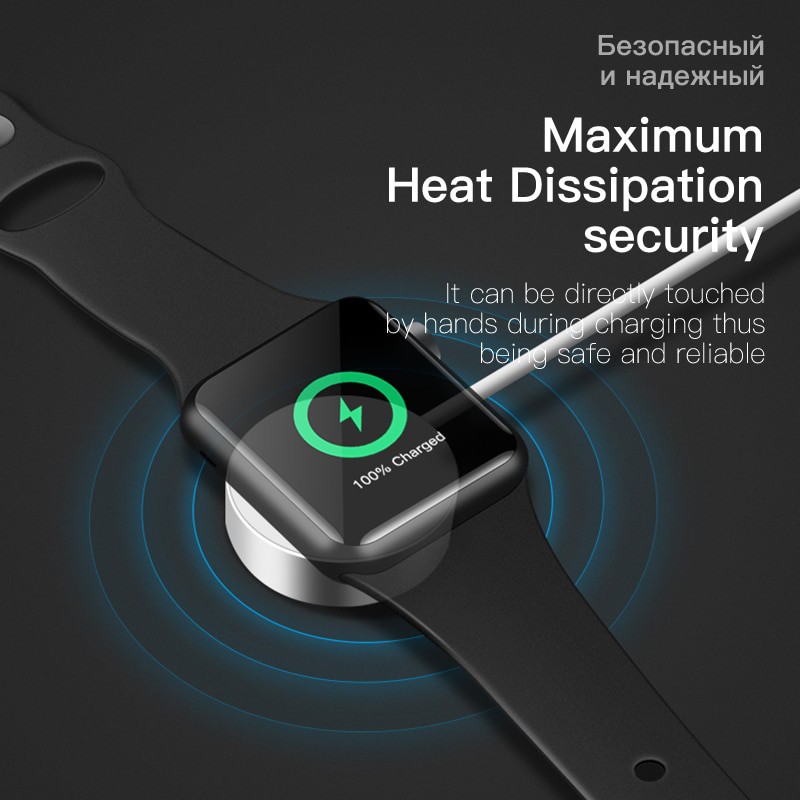 Dock sạc nhanh không dây chuẩn MFI cho Apple Watch 1 / 2 / 3 công suất chuẩn 2.5W hiệu Coteetci - Hàng chính hãng