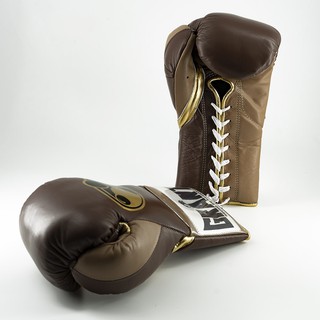 Găng tay boxing grant authentic pro fight gloves brown 10oz