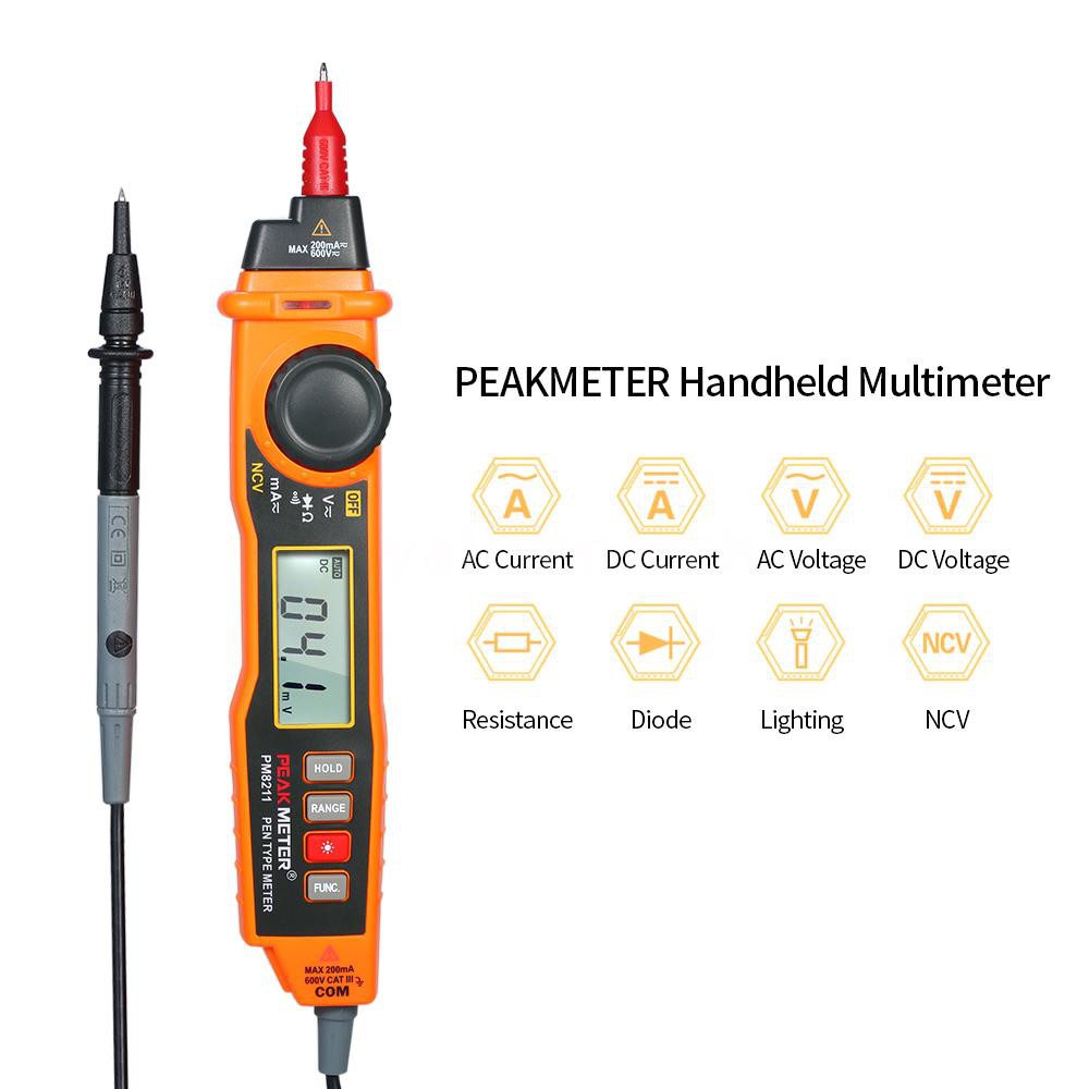 Đồng hồ vạn năng dạng bút cầm tay màn hình LCD DC/AC có NCV