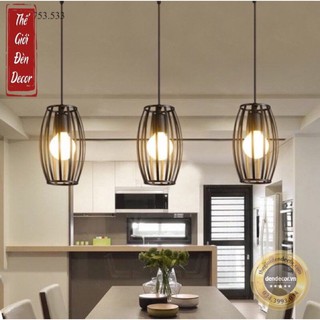 Đèn thả sắt T075 ,đèn trang trí hình học đơn giản