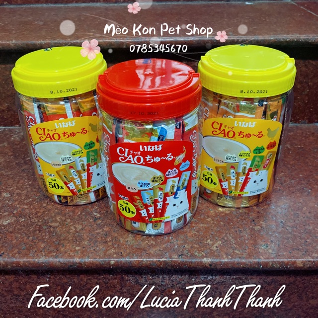 Súp thưởng Ciao cho mèo hộp 50 thanh (Thái Lan)