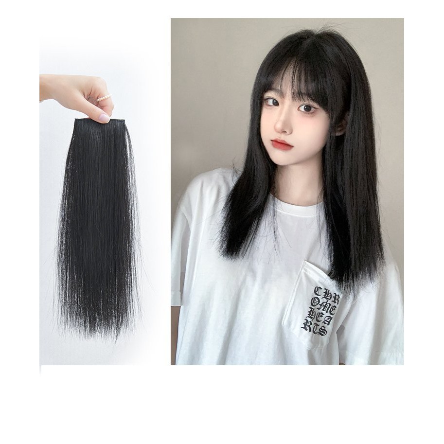 Tóc giả đẹp Mivino tóc nối giả dài 20cm tăng độ dày cho tóc phong cách Hàn Quốc TG13