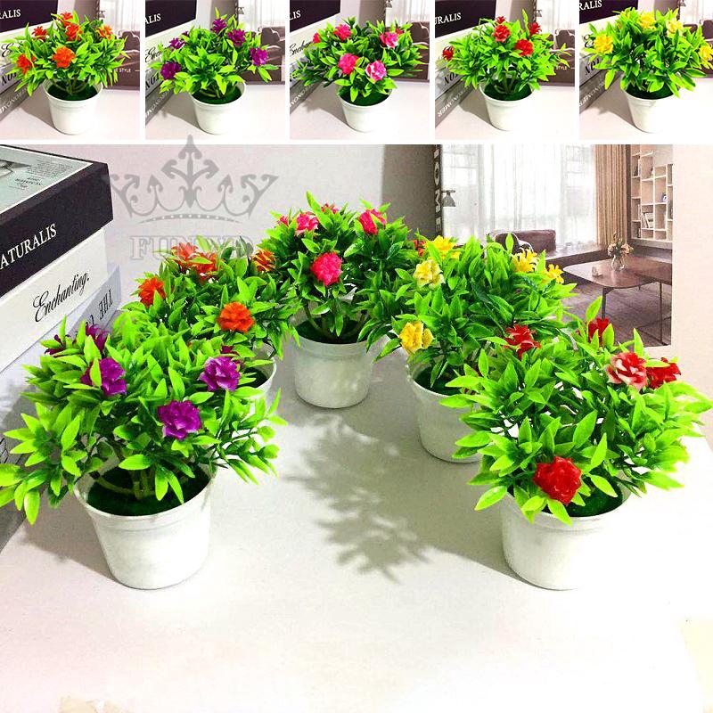 Chậu cây nhân tạo chuyên dụng cho trang trí bàn làm việc văn phòng