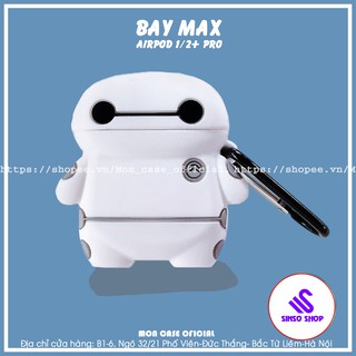 Case Airpod 2 /Pro Ốp tai nghe bluetooth Vỏ đựng tai nghe Airpods silicon nhập khẩu [BAYMAX]_ SinsoShop