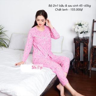 Bộ lanh lụa cho mẹ bầu và sau sinh
