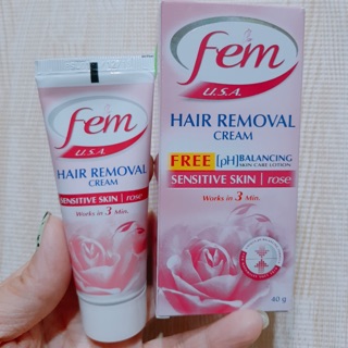 Kem Tẩy Lông Fem (HAIR REMOVAL CREAM 40G) HỒNG THÁI LAN