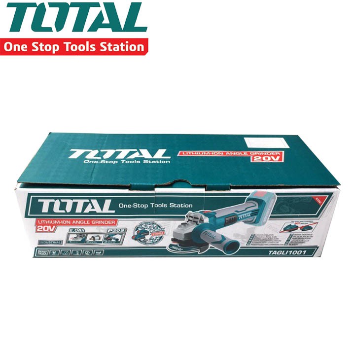 MÁY MÀI GÓC DÙNG PIN LITHIUM 20V TOTAL TAGLI1001 ( KHÔNG gồm pin và sạc )