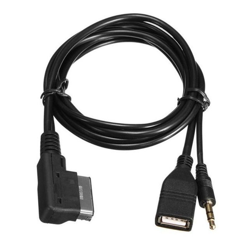 Dây cáp sạc âm thanh AUX MDI AMI MMI 3.5mm cho A6L A8L Q7 A3 A4L A5 A1 S5 Q5