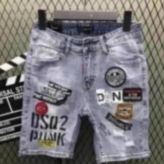 Quần short jean thêu hình cao cấp 140