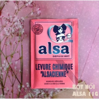 Bột nở Bột nổi Baking powder Pháp Alsa 11g