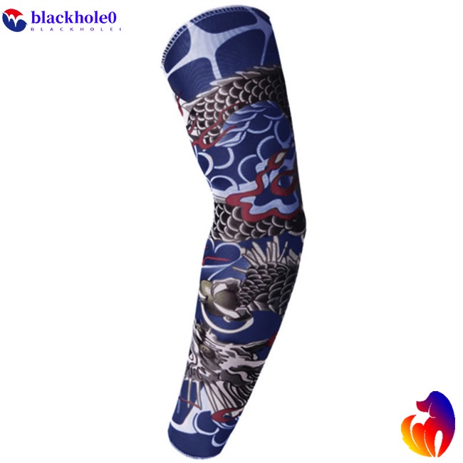 1pcs Găng cánh tay chống tia UV in họa tiết hình xăm độc đáo phong cách Halloween