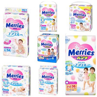 [HCM](Cộng Miếng )Tã Dán Merries Nội Địa Nhật (Chính Hãng) Dán S82+6(4-8kg)